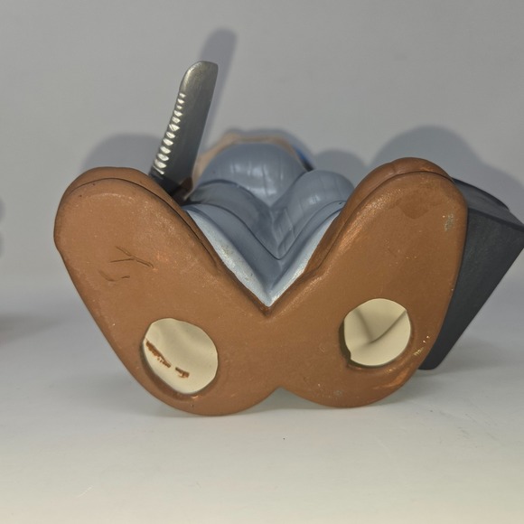 Vintage Atlantic Mold Smiley Boy Carpenter Handyman Plumber Vintage Blue Yellow - Picture 12 of 16